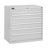 Armoire à tiroir industriel  - 7 tiroirs - gris clair