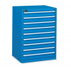 Armoire à tiroir industriel économique - 9 tiroirs - bleu