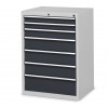 Armoire d'atelier à tiroir - 7 tiroirs - gris anthracite