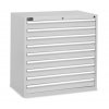 Armoire à tiroir métallique - 9 tiroirs - gris clair