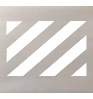 Pochoir zone de travail à rayures