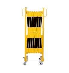 Barrière sur roulettes fermée