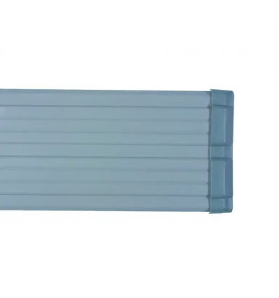 Lisse protection murale grise sur rail