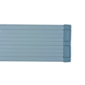Photo : Lisse protection murale sur rail à visser Gris - 2 m - Sans