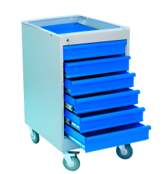 Caisson d'atelier sur roulettes - 6 tiroirs