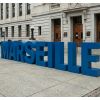 Exemple lettres géantes Marseille en Acier