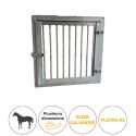 Photo : Fenetre box chevaux barreaudée 0,80 x 0,80 m