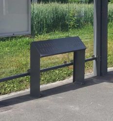 Mise en situation Banc Assis Debout gris procity