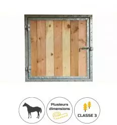 Fenetre de box chevaux en bois