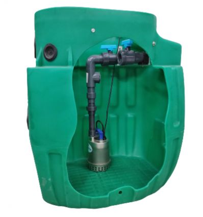 Station de relevage simple pompe pour eaux claires​ 420 L