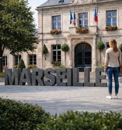 Lettre Géante Résinée Marseille 0,7 m