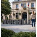 Photo : Lettre Géante Résinée Majuscule - 0,7 m - 1 - Avec