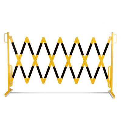 barrière extensible industrielle sur pieds
