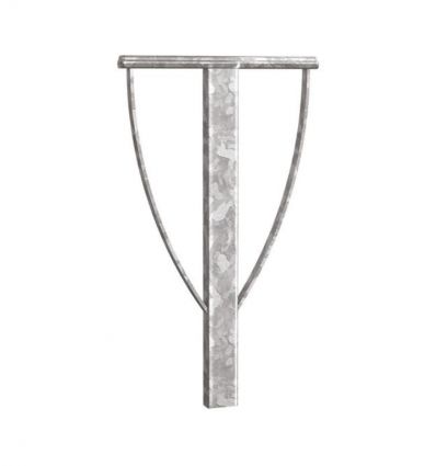 Appui vélo en acier à sceller galva