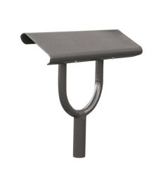 Banc Assis Debout en acier 1 pied Gris Procity
