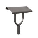 Photo : Banc Assis Debout en acier 1 pied Gris Procity