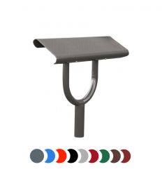 Banc assis debout en acier perforé 1 pied