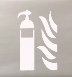 Pochoir extincteur pvc souple