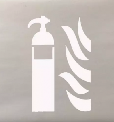 Pochoir extincteur pvc souple