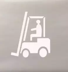Pochoir chariot élévateur