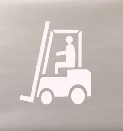 Pochoir chariot élévateur pvc