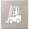 Pochoir chariot élévateur pvc
