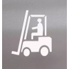 Pochoir chariot élévateur alu