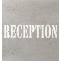 Photo : Pochoir réception 600 x 150 mm