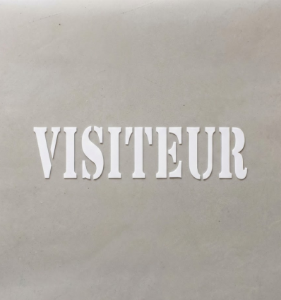 Pochoir visiteur