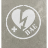 Pochoir défibrillateur
