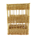 Photo : Claie à pain carrée Osier - 35 x 35 x 46 cm