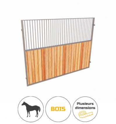 Separation en bois pour box chevaux