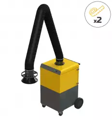 Aspirateur de fumée de soudage mobile 15 m²