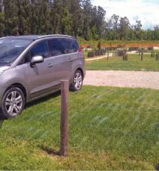 Tapis d'accès gazon pour parking extérieur