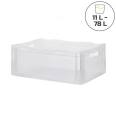 Bac transparent euronorme