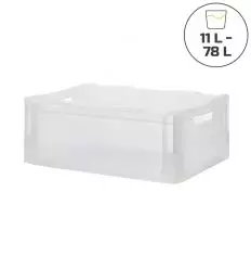 Bac gerbable transparent