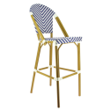Photo : Chaise de bar empilable en textilène