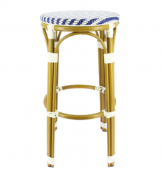Tabouret de bar extérieur empilable