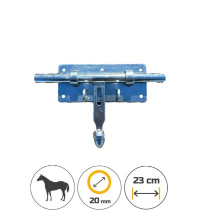 Verrou box chevaux sans gâche