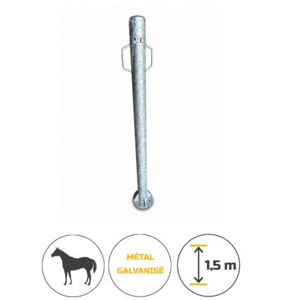 Poteau d'attache pour cheval