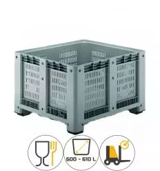 Palox Plastique Agricole Ajouré - 610L