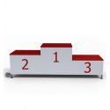 Photo : Podium de sport Mobile et Réglable 3 places Acier