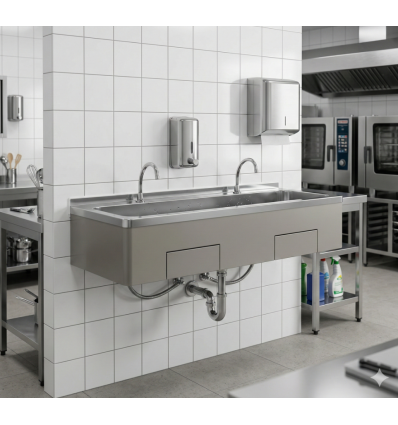 Lave mains collectif rectangle