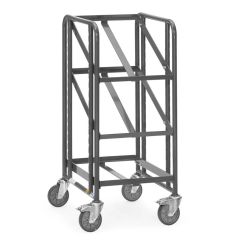 Chariot antistatique 250kg 3 plateaux armature ouverture
