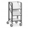 Chariot esd 3 plateaux bois 250 kg