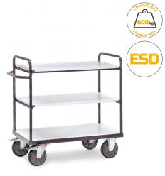 Chariot ESD à plateaux