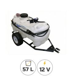 Pulverisateur quad 12v sur châssis trainé