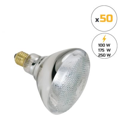 Ampoule chauffante infrarouge blanche