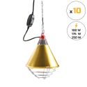 Photo : Support pour Lampe Chauffante (Lot de 10) Interrupteur sur câble