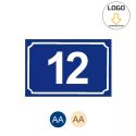 Photo : Plaque de Numéro de Rue en Plexiglass Arial Bold